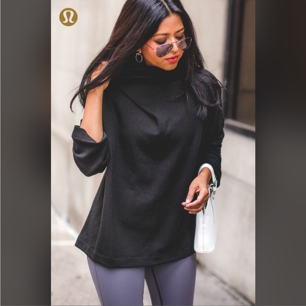 Lululemon Merino Principal Dancer Funnel Neck Sweater Rare Find
